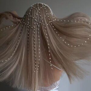 A Tassel Headband Design with a Mesh Fairy Headpiece